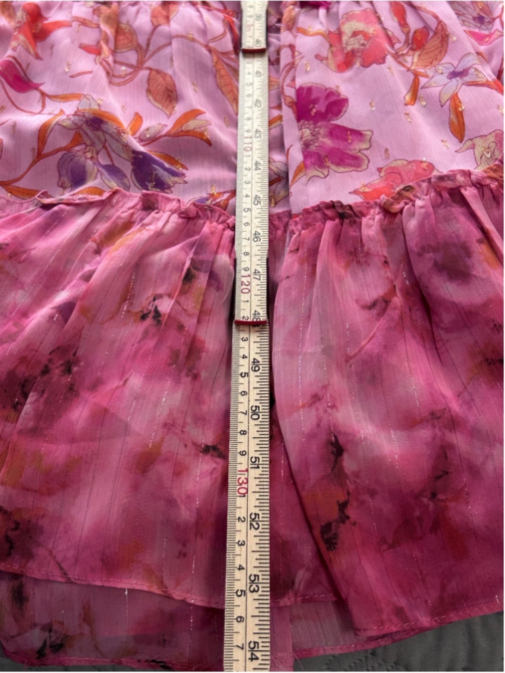 MISA Los Angeles Trina Fire Florals Mix Ruffle Midi Dress M - Picture 16 of 16